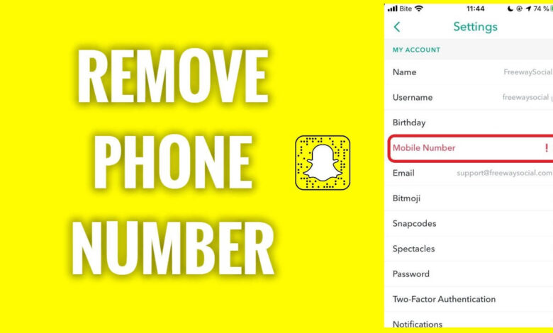How To Remove Phone Number From Snapchat