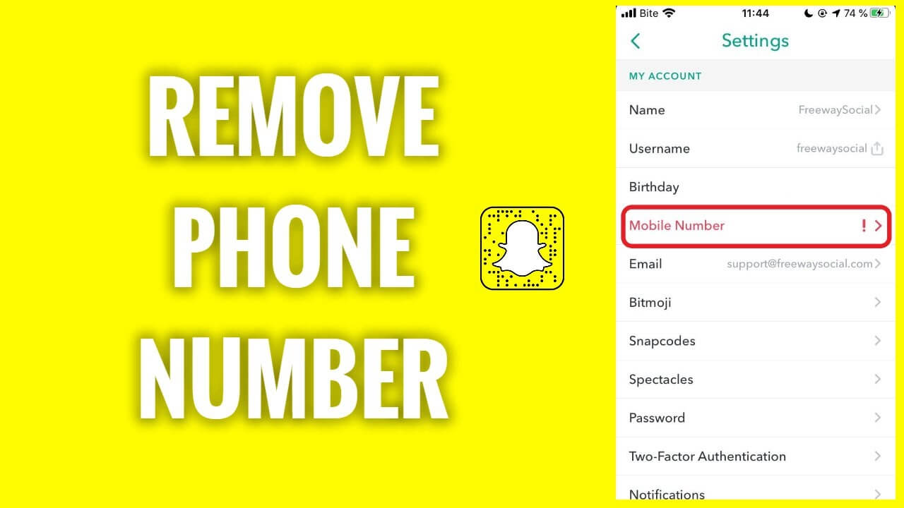 How To Remove Phone Number From Snapchat
