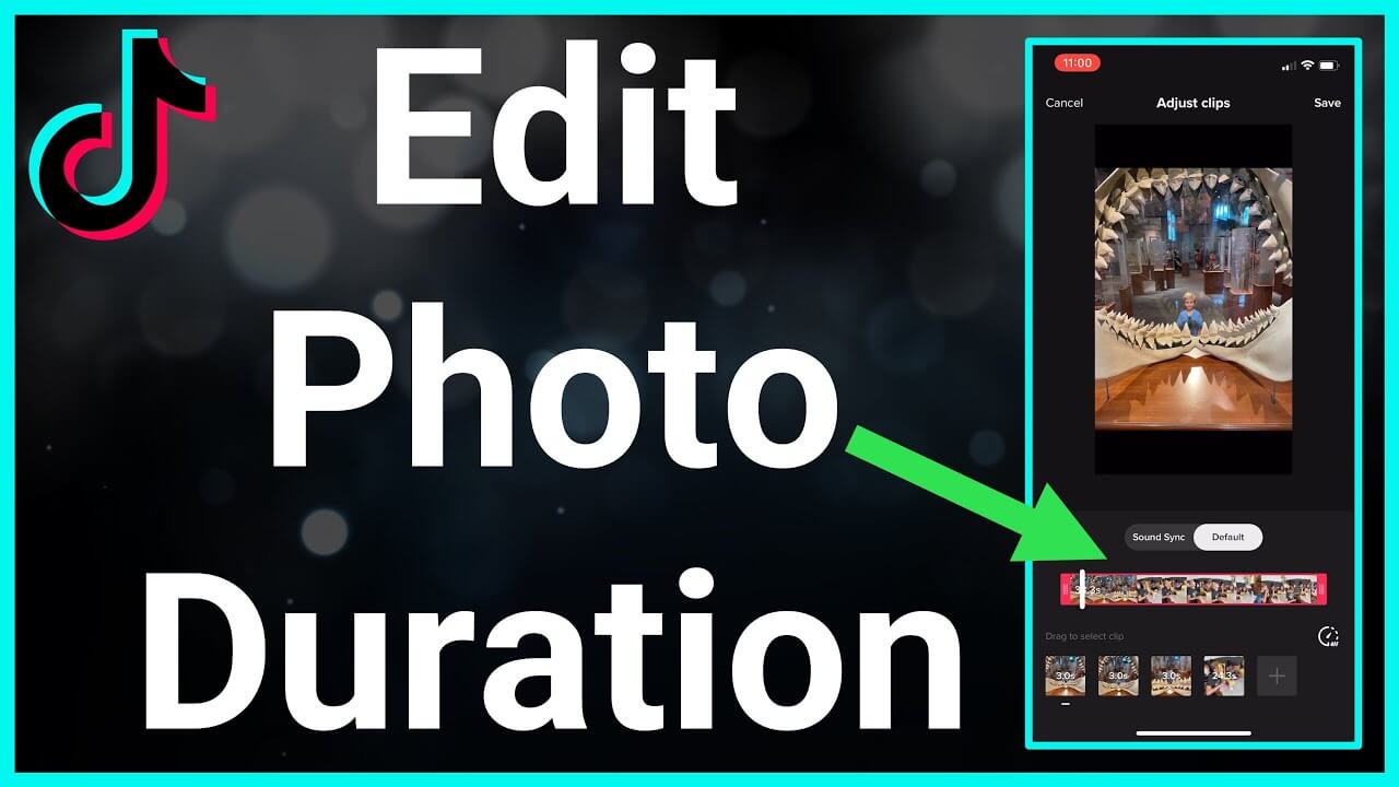 How to edit duration of photos on Tiktok on phone